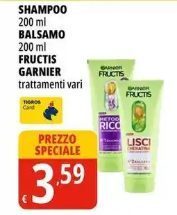 Tigros Shampoo-balsamo fructis GARNIER offerta