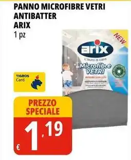 Tigros Panno microfibre vetri antibatter ARIX offerta