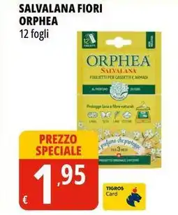 Tigros Salvalana fiori ORPHEA 12 fogli offerta