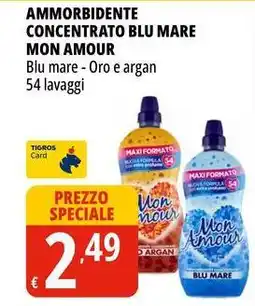 Tigros Ammorbidente concentrato blu mare MON AMOUR offerta