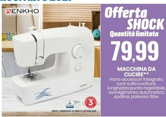 Eurospin Enkho macchina da cucire offerta