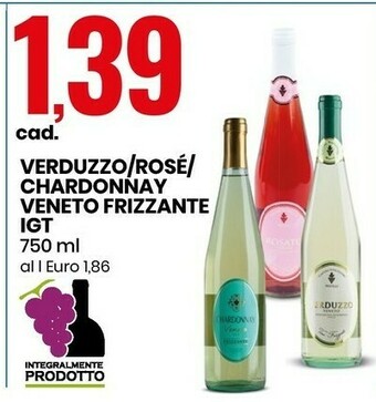 Eurospin Verduzzo / rosé / chardonnay veneto frizzante igt offerta