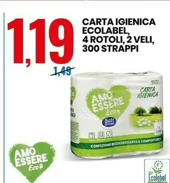Eurospin Carta igienica ecolabel offerta