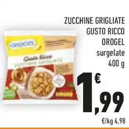 Conad Zucchine grigliate gusto ricco OROGEL offerta