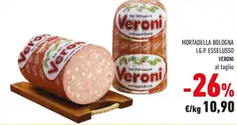 Conad Mortadella bologna i.g.p. esselusso VERONI offerta