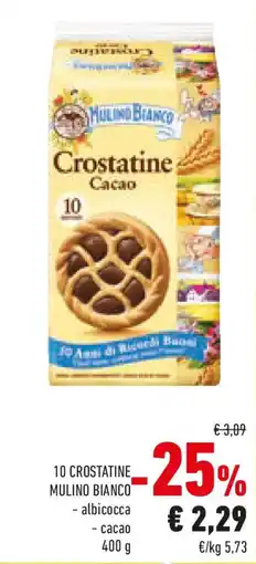 Conad 10 crostatine MULINO BIANCO offerta
