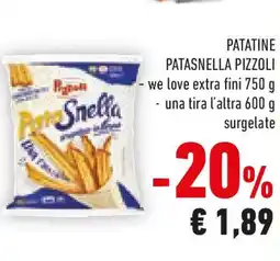 Conad Patatine patasnella PIZZOLI offerta