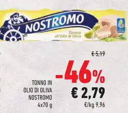 Conad Superstore Tonno in olio di oliva NOSTROMO offerta