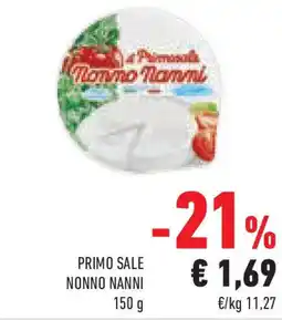 Conad Superstore Primo sale NONNO NANNI offerta