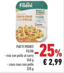 Conad Superstore Piatti pronti FILENI offerta