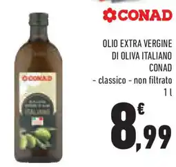 Conad Superstore Olio extra vergine di oliva italiano CONAD offerta