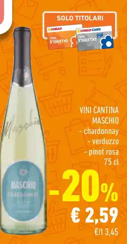 Conad Superstore Vini cantina MASCHIO offerta