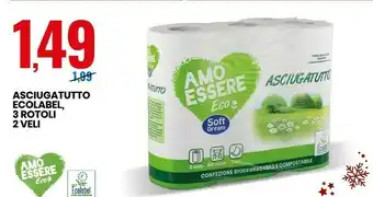 Eurospin Asciugatutto ecolabel offerta