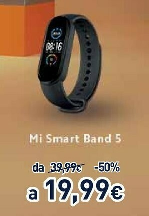 Unieuro Mi smart band 5 offerta