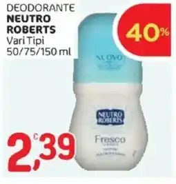 Crai Deodorante NEUTRO ROBERTS offerta