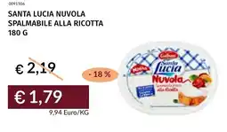 Prezzemolo e Vitale Santa lucia nuvola spalmabile alla ricotta offerta
