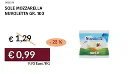 Prezzemolo e Vitale Sole mozzarella nuvoletta offerta