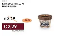 Prezzemolo e Vitale Rana sugo fresco ai funghi offerta