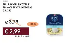 Prezzemolo e Vitale Fini ravioli ricotta e spinaci senza lattosio offerta