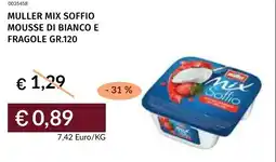 Prezzemolo e Vitale Muller mix soffio mousse di bianco e fragole offerta