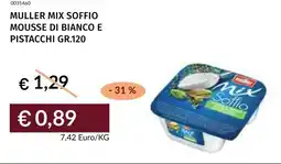 Prezzemolo e Vitale Muller mix soffio mousse di bianco e pistacchi offerta