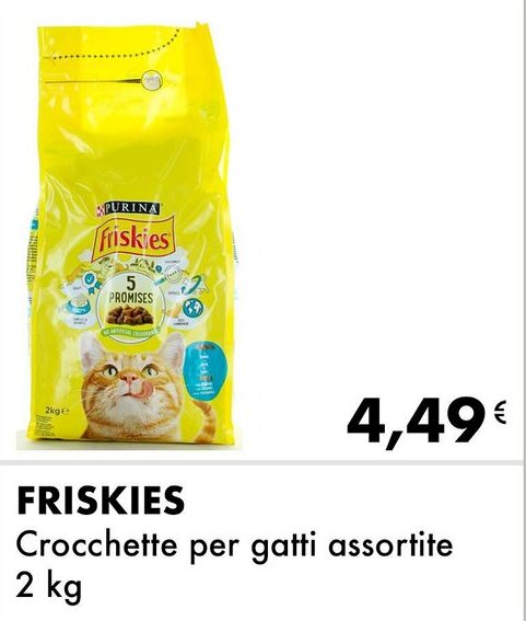 Iper Tosano FRISKIES Crocchette per gatti assortite offerta