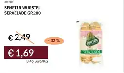 Prezzemolo e Vitale Senfter wurstel servelade offerta