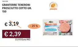 Prezzemolo e Vitale Granterre teneroni prosciutto cotto offerta