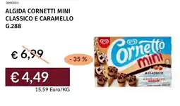 Prezzemolo e Vitale Algida cornetti mini classico e caramello offerta