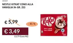 Prezzemolo e Vitale Nestle kitkat cono alla vaniglia offerta