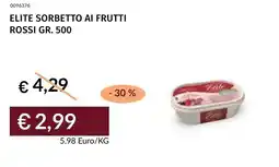 Prezzemolo e Vitale Elite sorbetto ai frutti rossi offerta