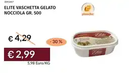 Prezzemolo e Vitale Elite vaschetta gelato nocciola offerta