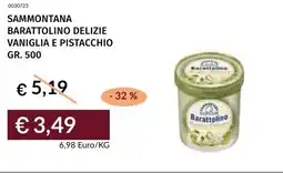 Prezzemolo e Vitale Sammontana barattolino delizie vaniglia e pistacchio offerta
