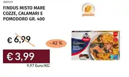 Prezzemolo e Vitale Findus misto mare cozze, calamari e pomodoro offerta
