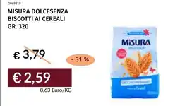 Prezzemolo e Vitale Misura dolcesenza biscotti ai cereali offerta