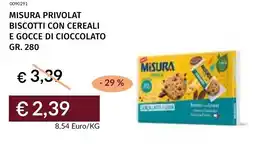 Prezzemolo e Vitale Misura privolat biscotti con cereali e gocce di cioccolato offerta