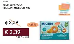 Prezzemolo e Vitale Misura privolat frollini miele offerta