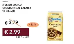 Prezzemolo e Vitale Mulino bianco crostatine al cacao offerta