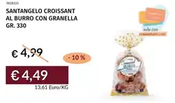 Prezzemolo e Vitale Santangelo croissant al burro con granella offerta