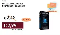 Prezzemolo e Vitale Lollo caffe capsule nespresso hermes offerta