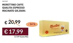 Prezzemolo e Vitale Morettino caffe qualita espresso macinato offerta