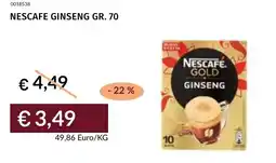 Prezzemolo e Vitale Nescafe ginseng offerta