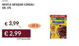 Prezzemolo e Vitale Nestle nesquik cereali offerta