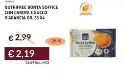 Prezzemolo e Vitale Nutrifree bonta soffice con carota e succo d'arancia offerta