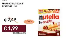 Prezzemolo e Vitale Ferrero nutella b ready offerta
