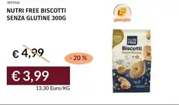 Prezzemolo e Vitale Nutri free biscotti senza glutine offerta