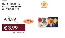 Prezzemolo e Vitale Nutrifree fette biscottate senza glutine offerta