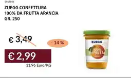 Prezzemolo e Vitale Zuegg confettura 100% da frutta arancia offerta