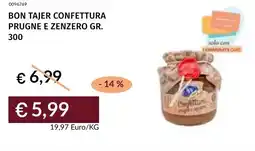 Prezzemolo e Vitale Bon tajer confettura prugne e zenzero offerta