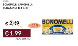 Prezzemolo e Vitale Bonomelli camomilla setacciata 18 filtri offerta